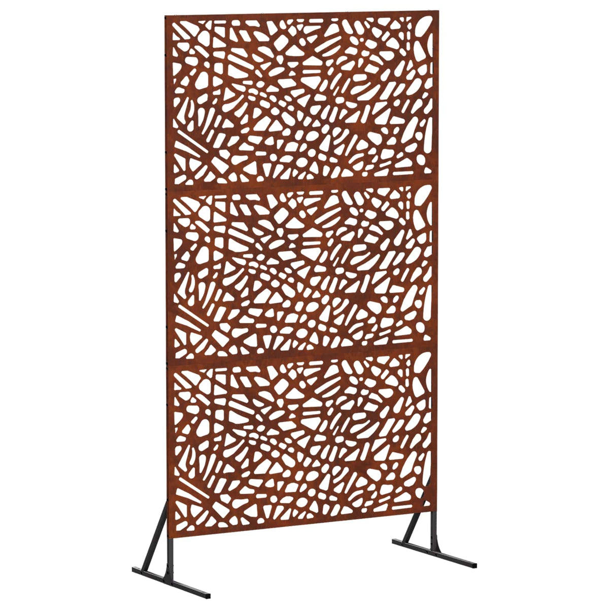 Privacyscherm 100 x 50 x 180 cm weervast staal Roestkleurig