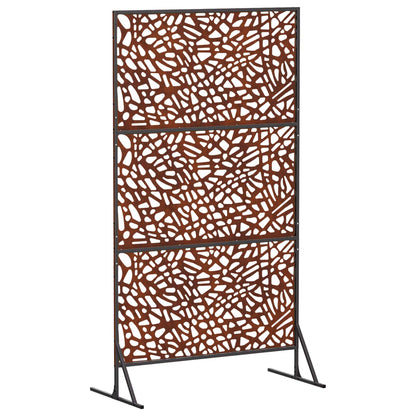 Privacyscherm 100 x 50 x 180 cm weervast staal Roestkleurig
