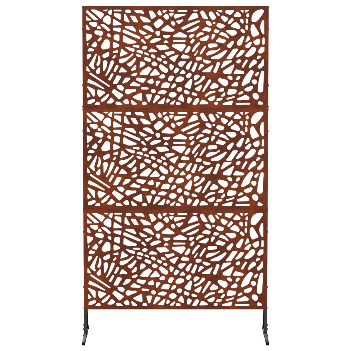 Privacyscherm 100 x 50 x 180 cm weervast staal Roestkleurig