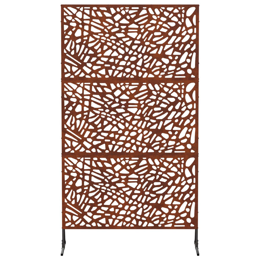 Privacyscherm 100 x 50 x 180 cm weervast staal Roestkleurig