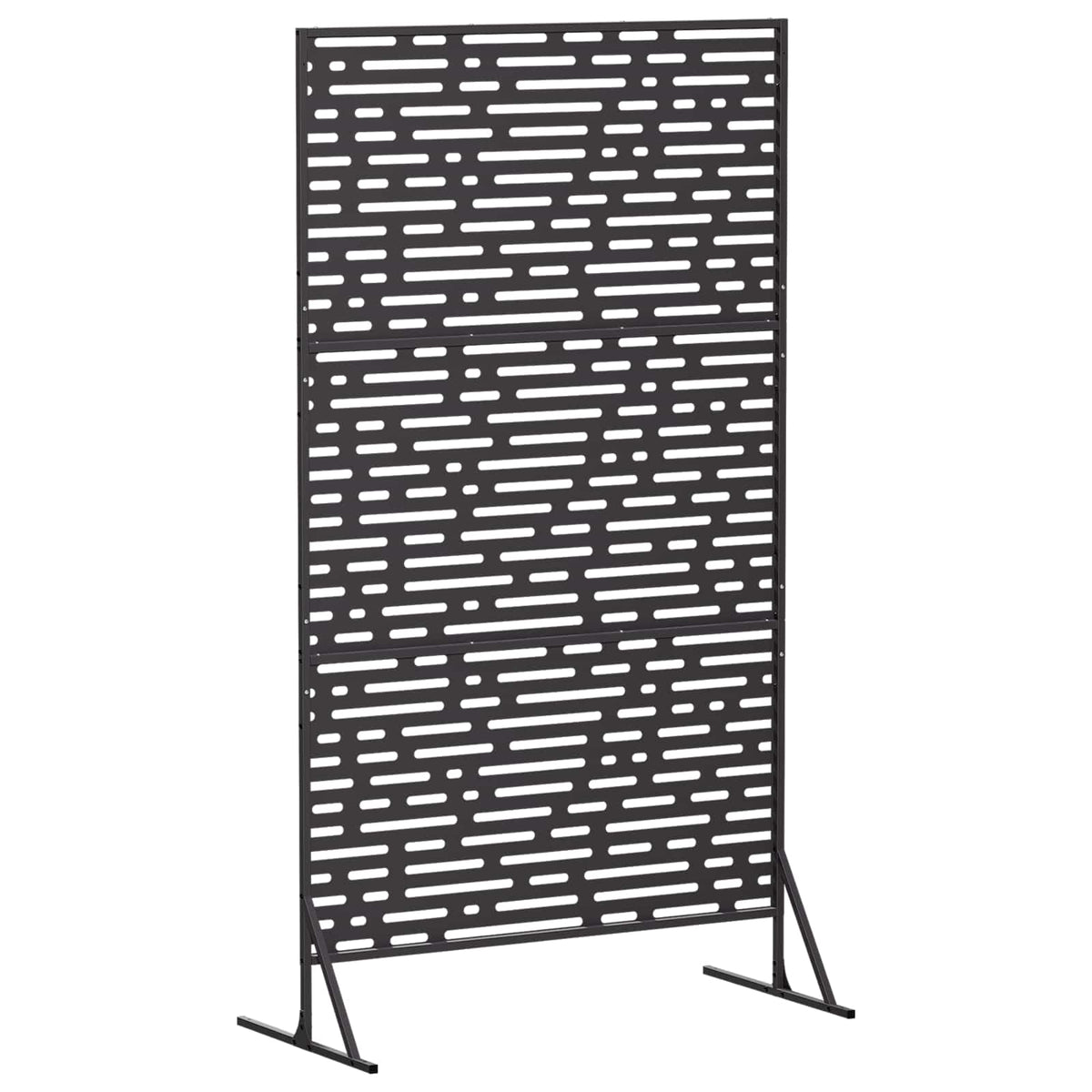 Privacyscherm 100 x 50 x 180 cm Staal Zwart
