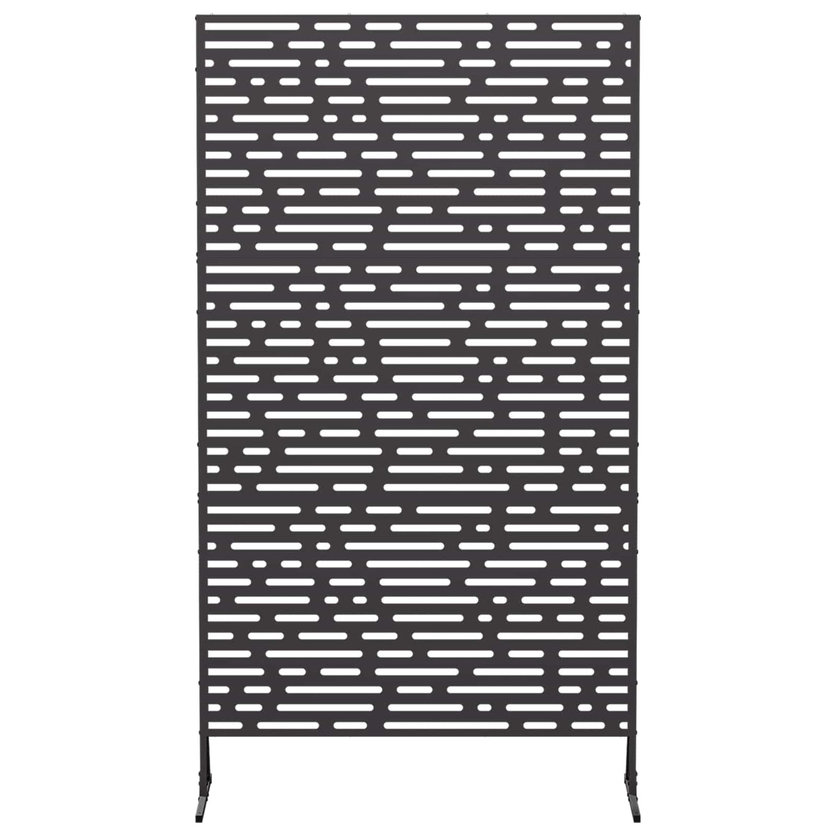 Privacyscherm 100 x 50 x 180 cm Staal Zwart