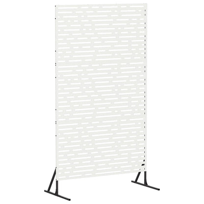 Privacyscherm 100 x 50 x 180 cm Staal Wit