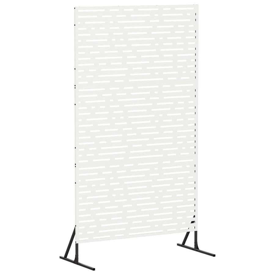 Privacyscherm 100 x 50 x 180 cm Staal Wit