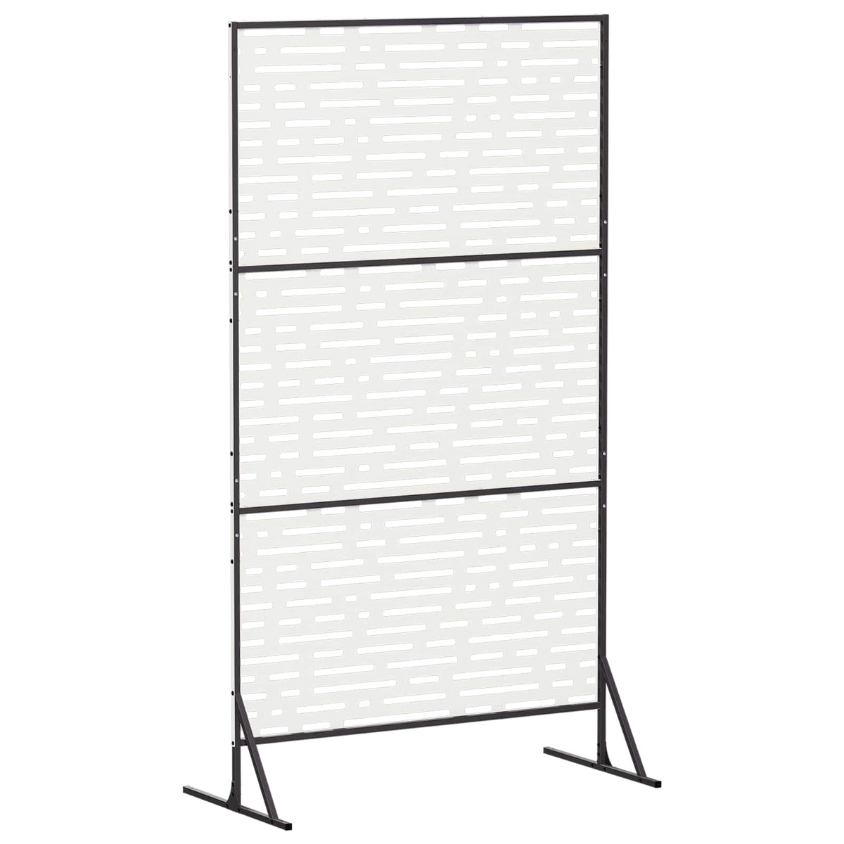 Privacyscherm 100 x 50 x 180 cm Staal Wit