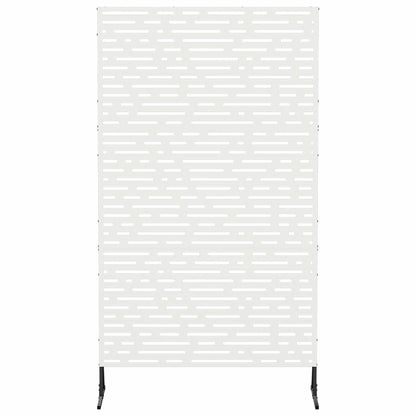 Privacyscherm 100 x 50 x 180 cm Staal Wit
