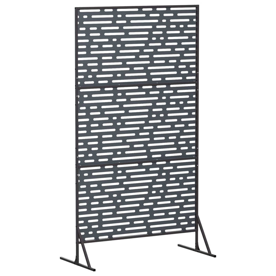 Privacyscherm 100 x 50 x 180 cm Staal Antraciet