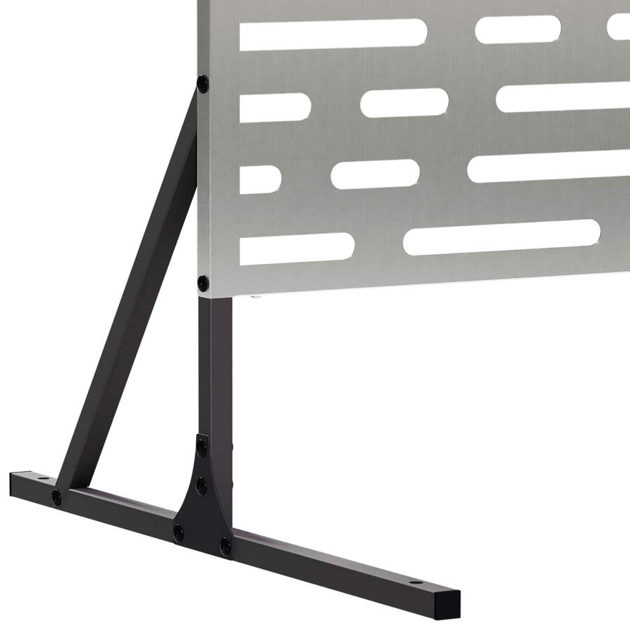 Privacyscherm 100 x 50 x 180 cm Gegalvaniseerd staal zilver