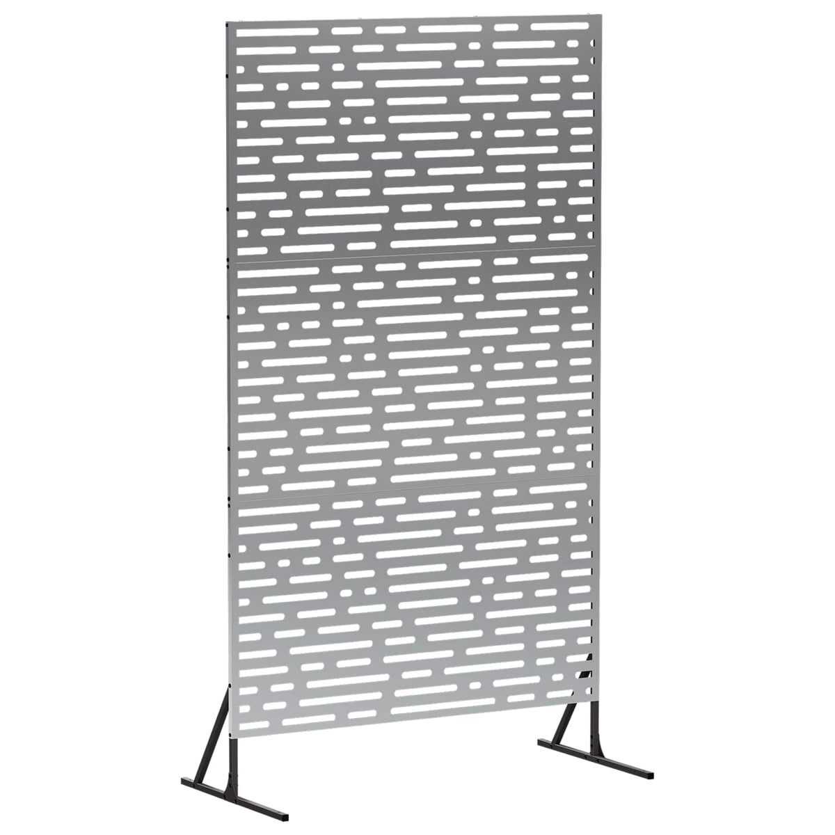 Privacyscherm 100 x 50 x 180 cm Gegalvaniseerd staal zilver