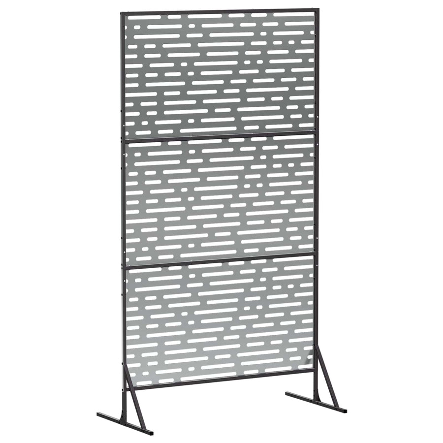 Privacyscherm 100 x 50 x 180 cm Gegalvaniseerd staal zilver