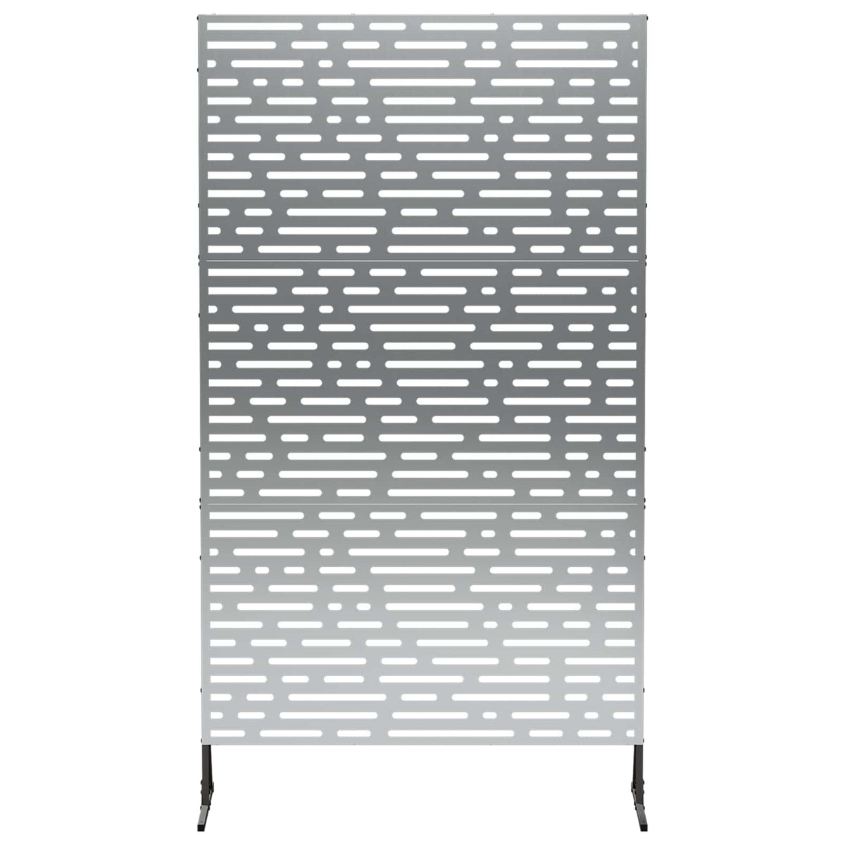 Privacyscherm 100 x 50 x 180 cm Gegalvaniseerd staal zilver