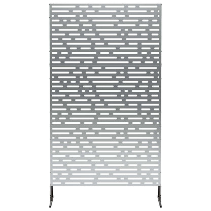 Privacyscherm 100 x 50 x 180 cm Gegalvaniseerd staal zilver