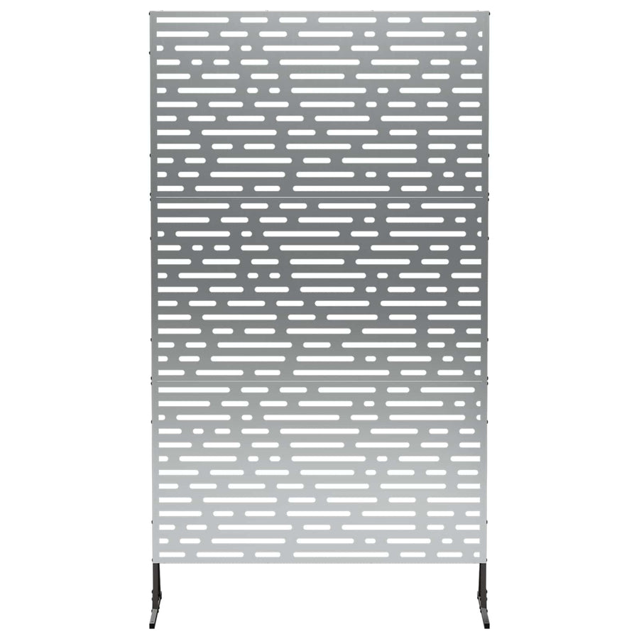 Privacyscherm 100 x 50 x 180 cm Gegalvaniseerd staal zilver