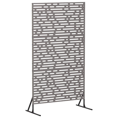 Privacyscherm 100 x 50 x 180 cm weervast staal Roestkleurig