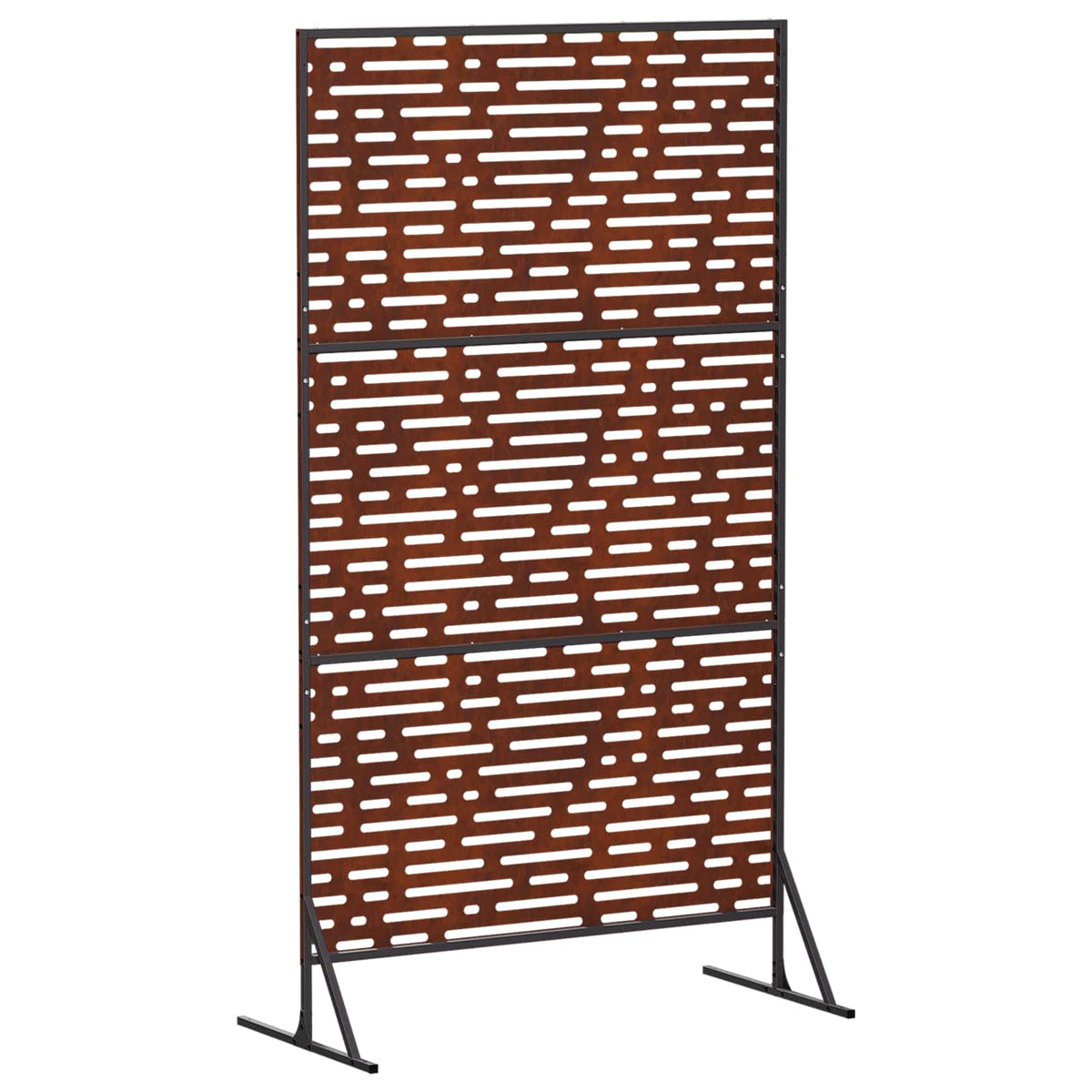 Privacyscherm 100 x 50 x 180 cm weervast staal Roestkleurig