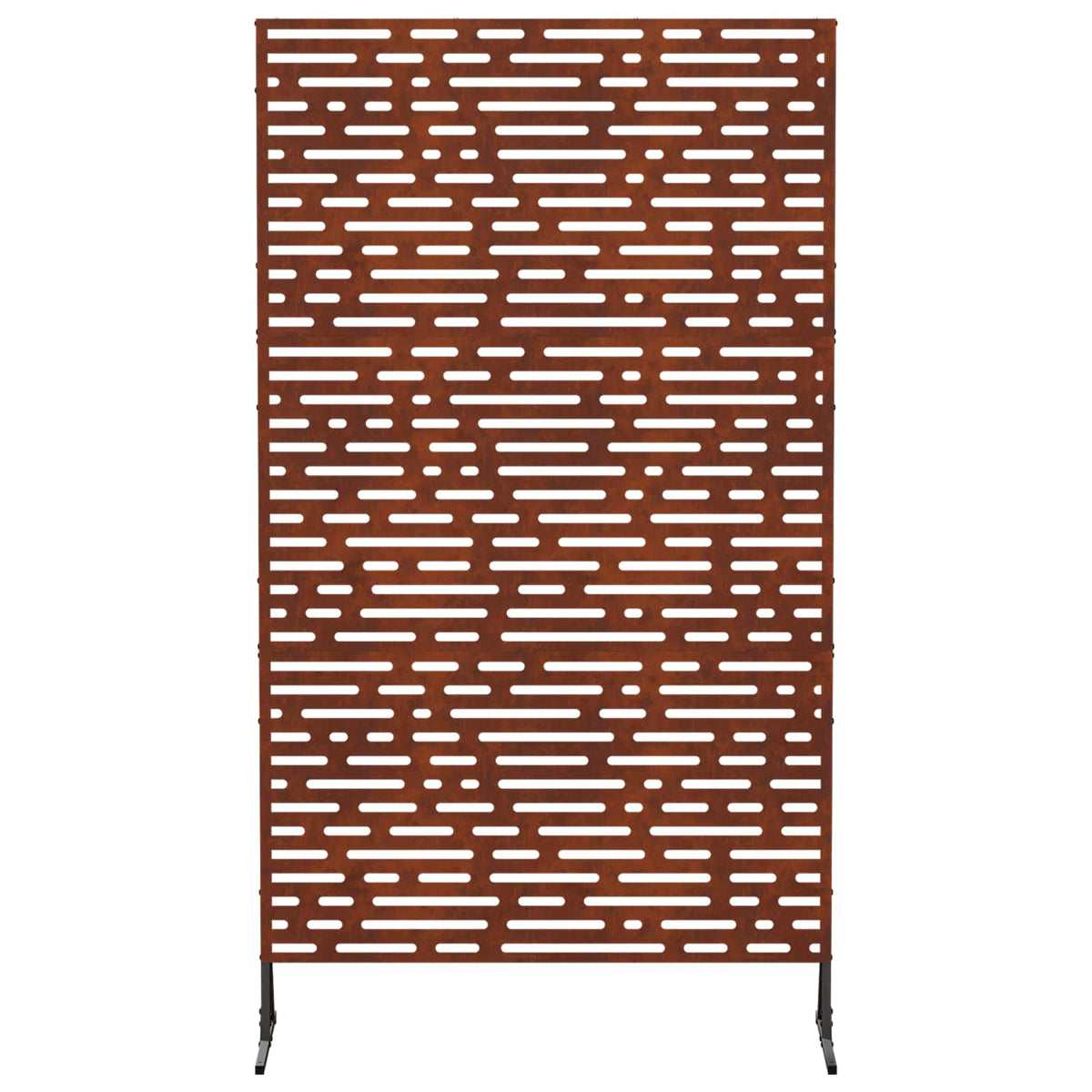 Privacyscherm 100 x 50 x 180 cm weervast staal Roestkleurig