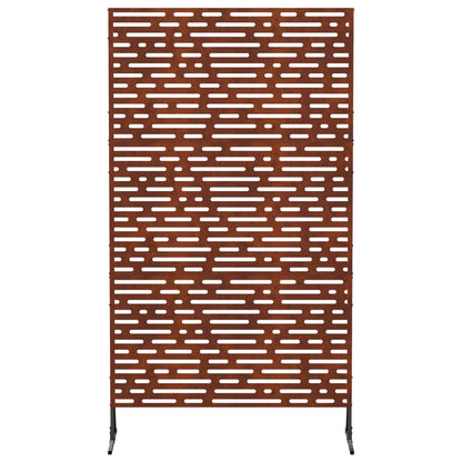 Privacyscherm 100 x 50 x 180 cm weervast staal Roestkleurig