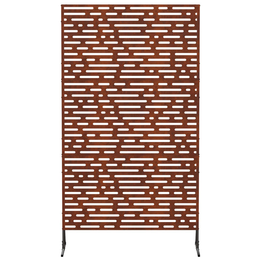 Privacyscherm 100 x 50 x 180 cm weervast staal Roestkleurig