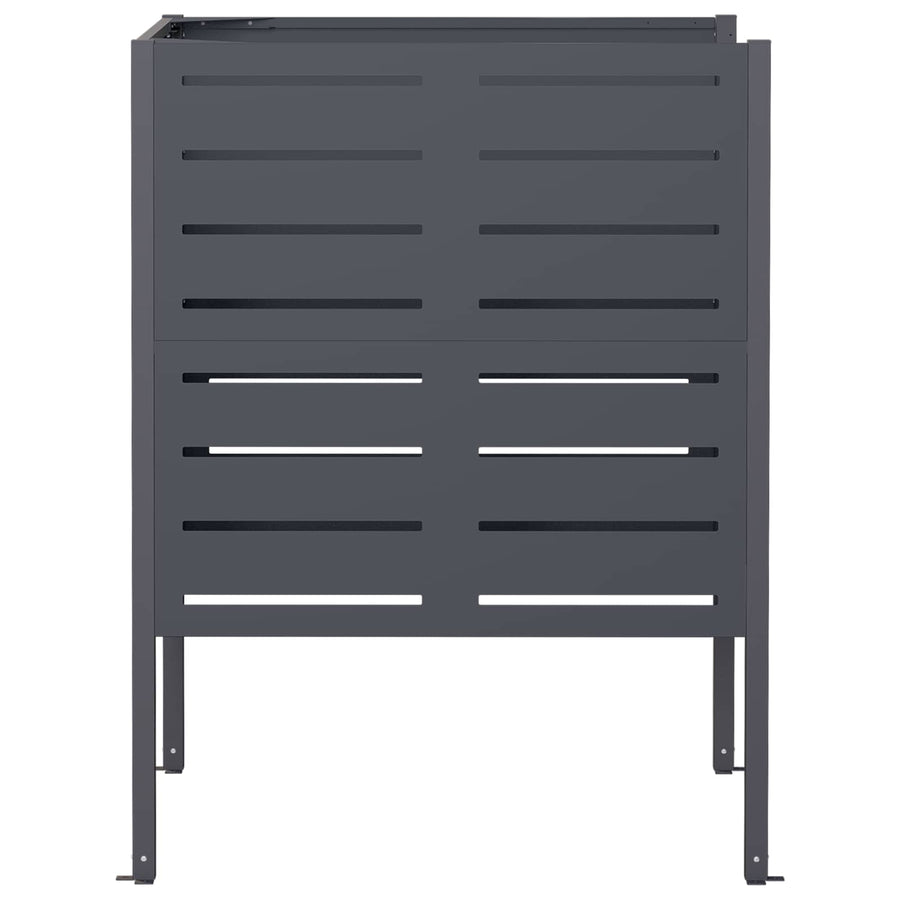 Afvalcontainer scherm 85 x 85 x 113 cm Staal Antraciet