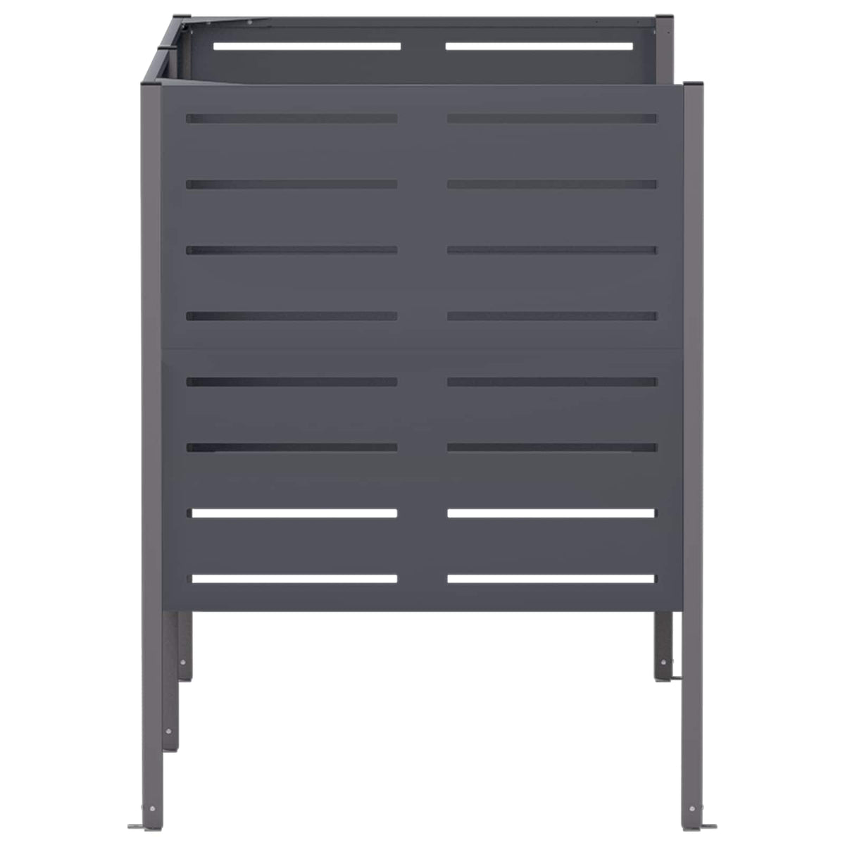 Afvalcontainer scherm 167 x 85 x 113 cm Staal Antraciet