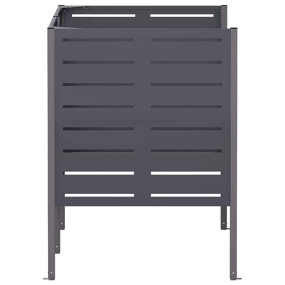 Afvalcontainer scherm 167 x 85 x 113 cm Staal Antraciet