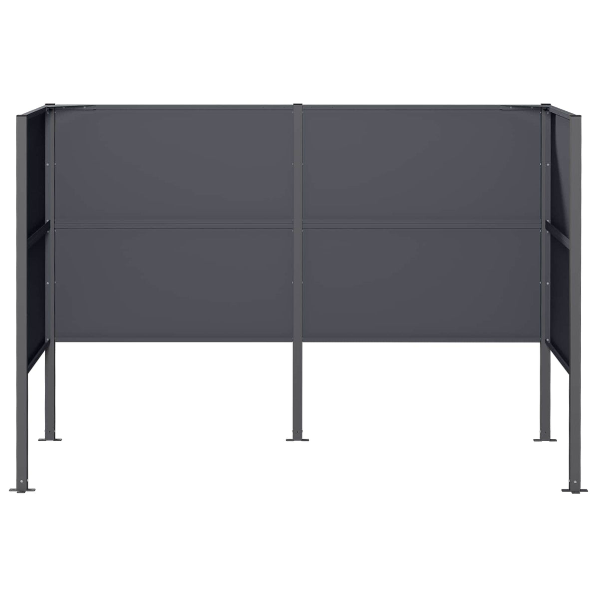 Afvalcontainer scherm 167 x 85 x 113 cm Staal Antraciet