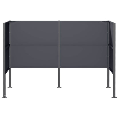 Afvalcontainer scherm 167 x 85 x 113 cm Staal Antraciet