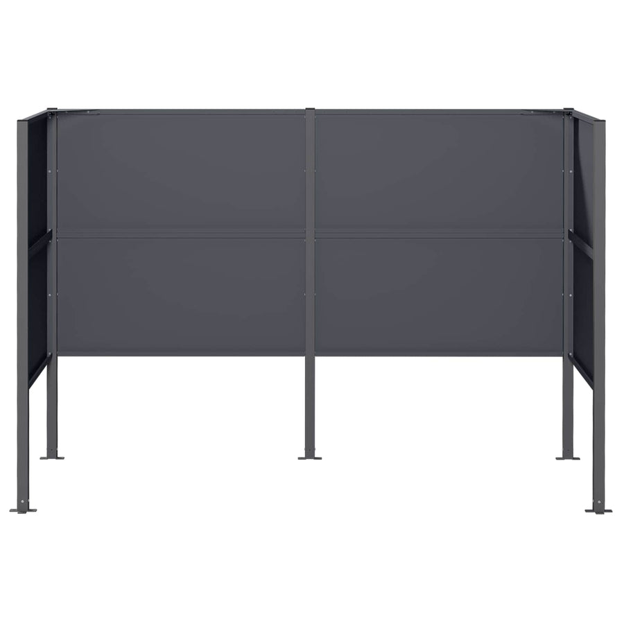 Afvalcontainer scherm 167 x 85 x 113 cm Staal Antraciet