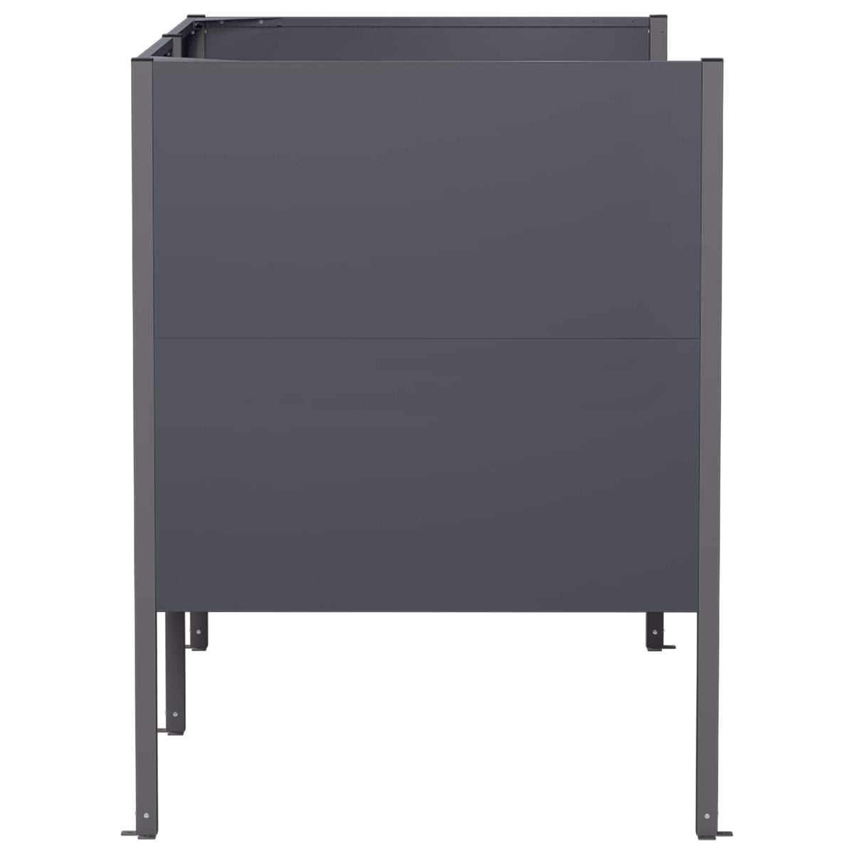 Afvalcontainer scherm 167 x 85 x 113 cm Staal Antraciet