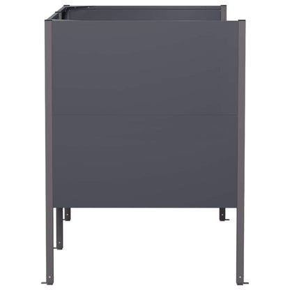 Afvalcontainer scherm 167 x 85 x 113 cm Staal Antraciet