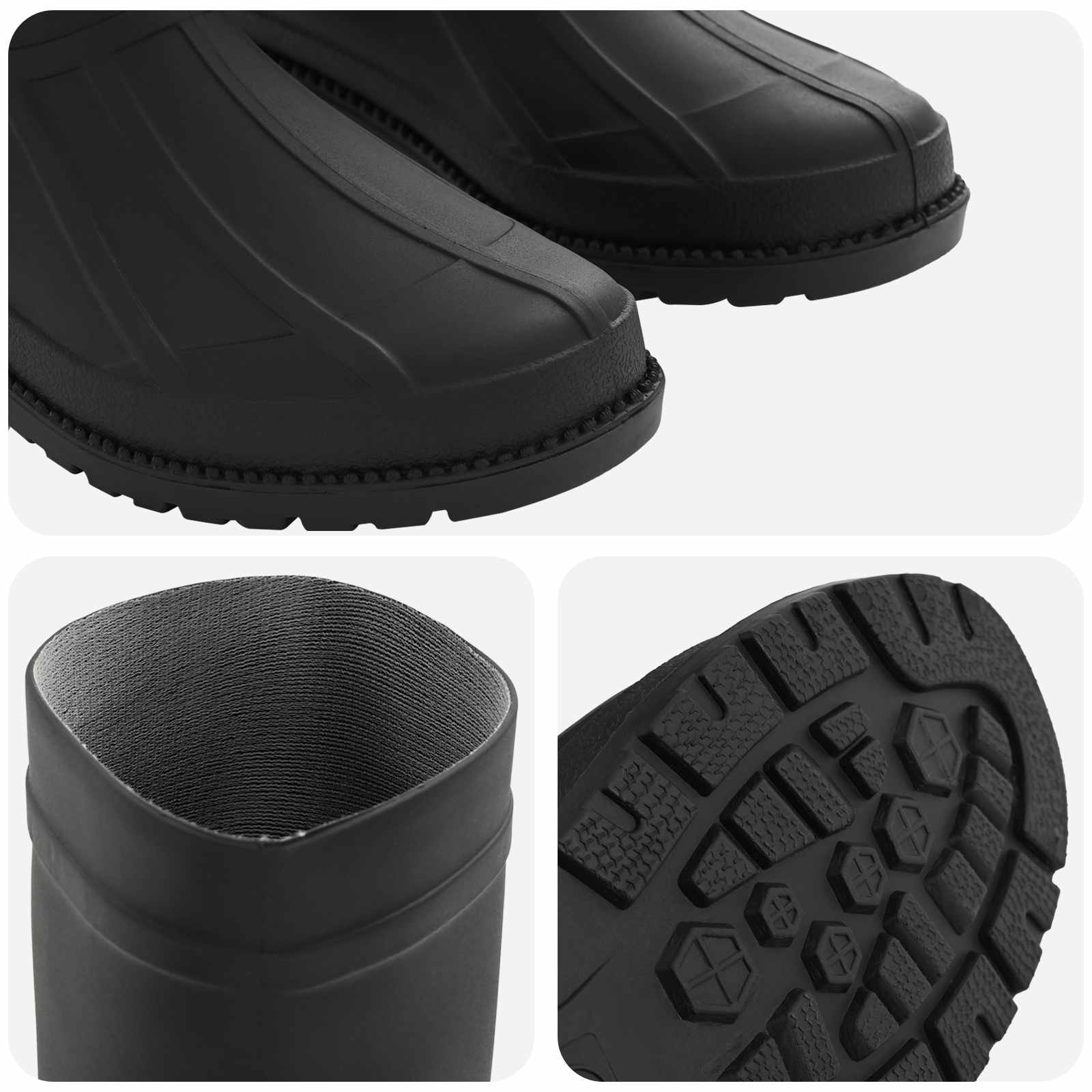 Regenlaarzen PVC Maat 42 Zwart