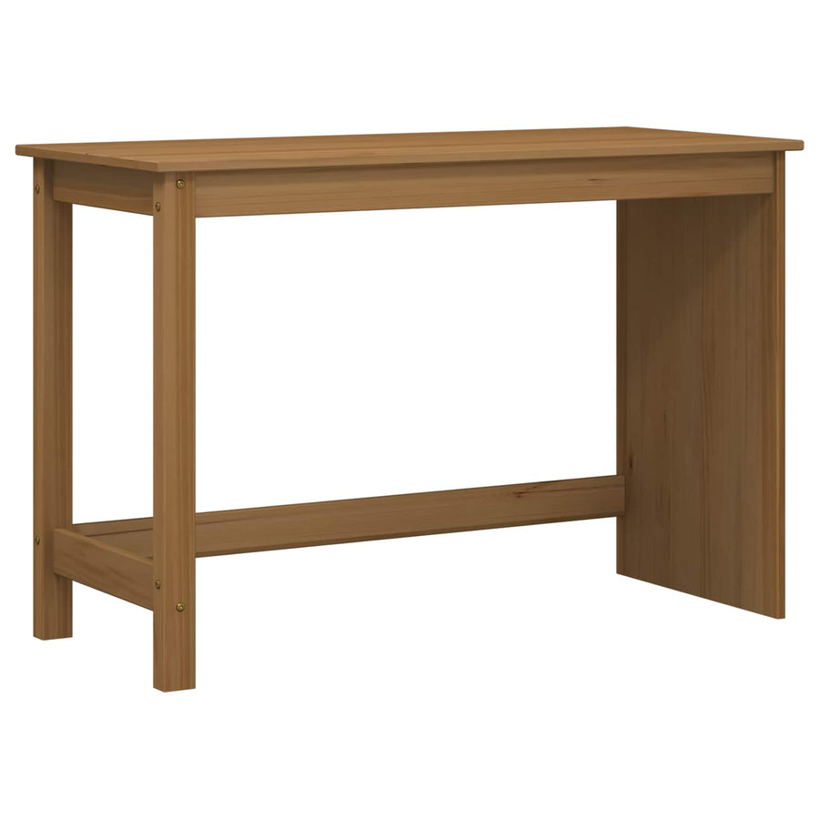 Bureau en rollende kast set met lade MOSS 2 pcs HoningBruin