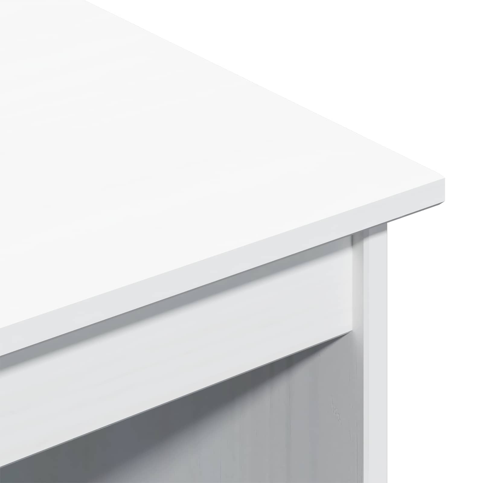 Bureau en rollende kast set MOSS 2 pcs Wit
