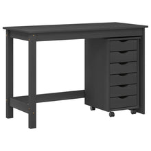 Bureau en rollende kast set MOSS 2 pcs Grijs