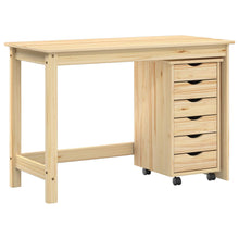 Bureau en rollende kast set MOSS 2 pcs Bruin