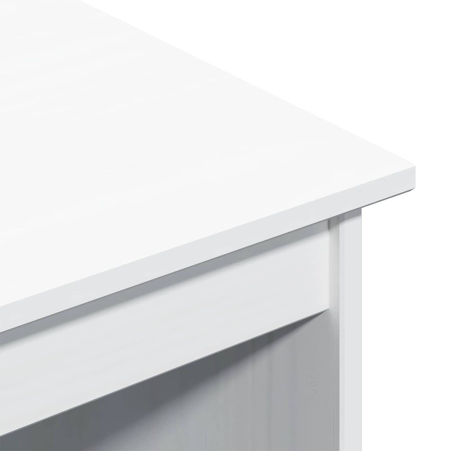Bureau en rollende kast set MOSS 2 pcs Wit