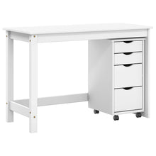 Bureau en rollende kast set MOSS 2 pcs Wit