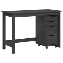 Bureau en rollende kast set MOSS 2 pcs Grijs