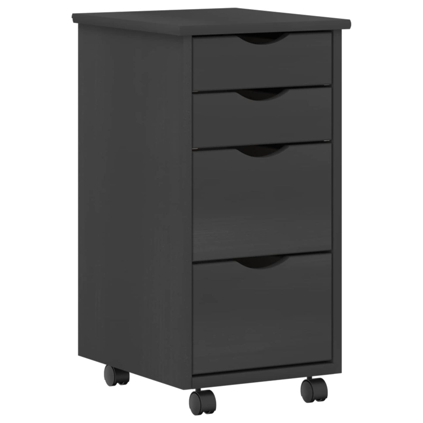 Bureau en rollende kast set MOSS 2 pcs Grijs