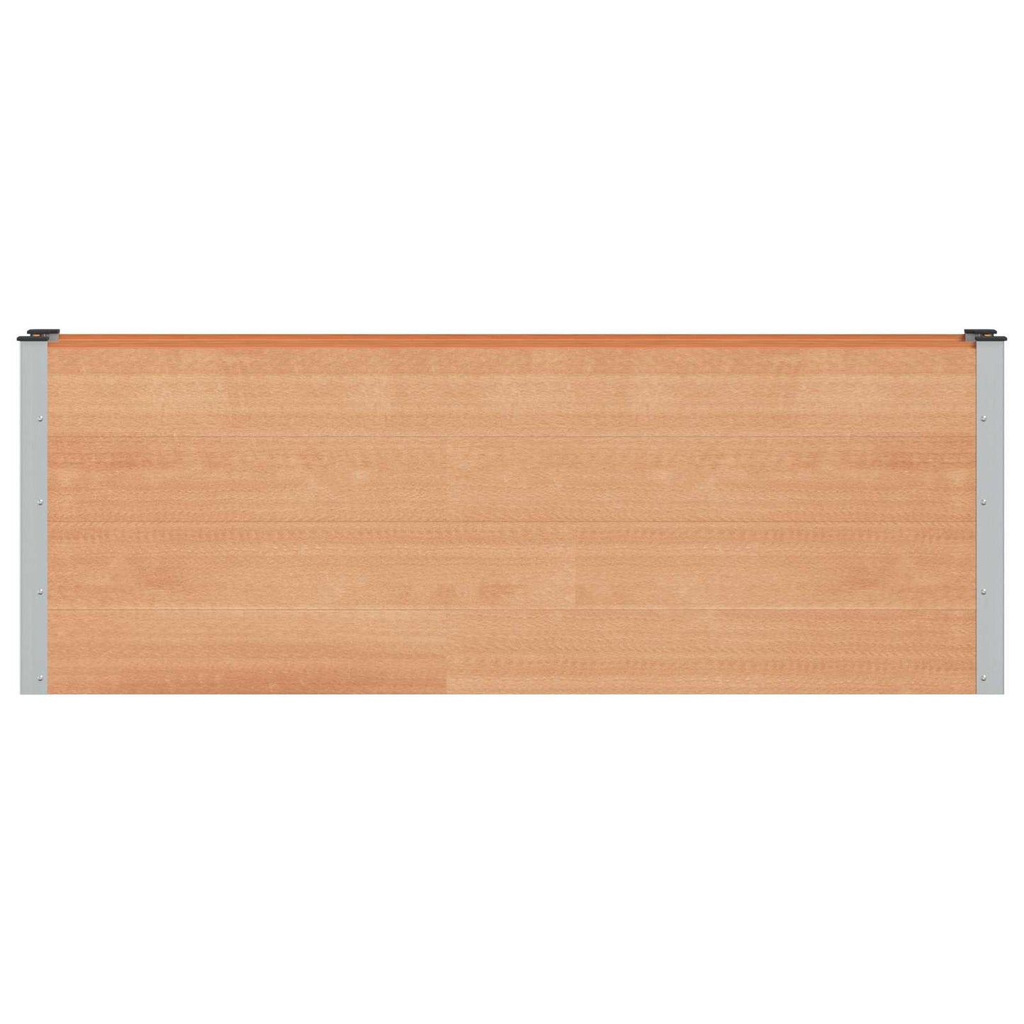 Verhoogde plantenbak Bruin 200 x 30 x 72 cm WPC en Aluminium