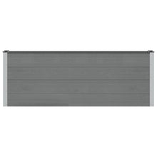 Verhoogde plantenbak Zwart 200 x 30 x 72 cm WPC en Aluminium