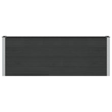 Verhoogde plantenbak Zwart 200 x 30 x 72 cm WPC en Aluminium