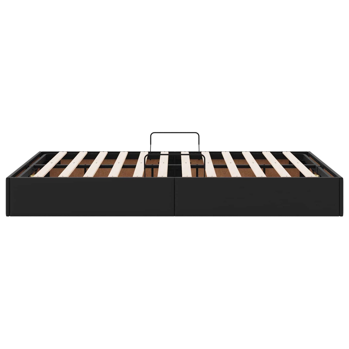 Ottoman Bedframe met opslag Zwart 120 x 200 cm Nep Leer