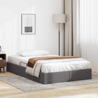 Ottoman Bedframe met opslag Grijs 120 x 200 cm Nep Leer