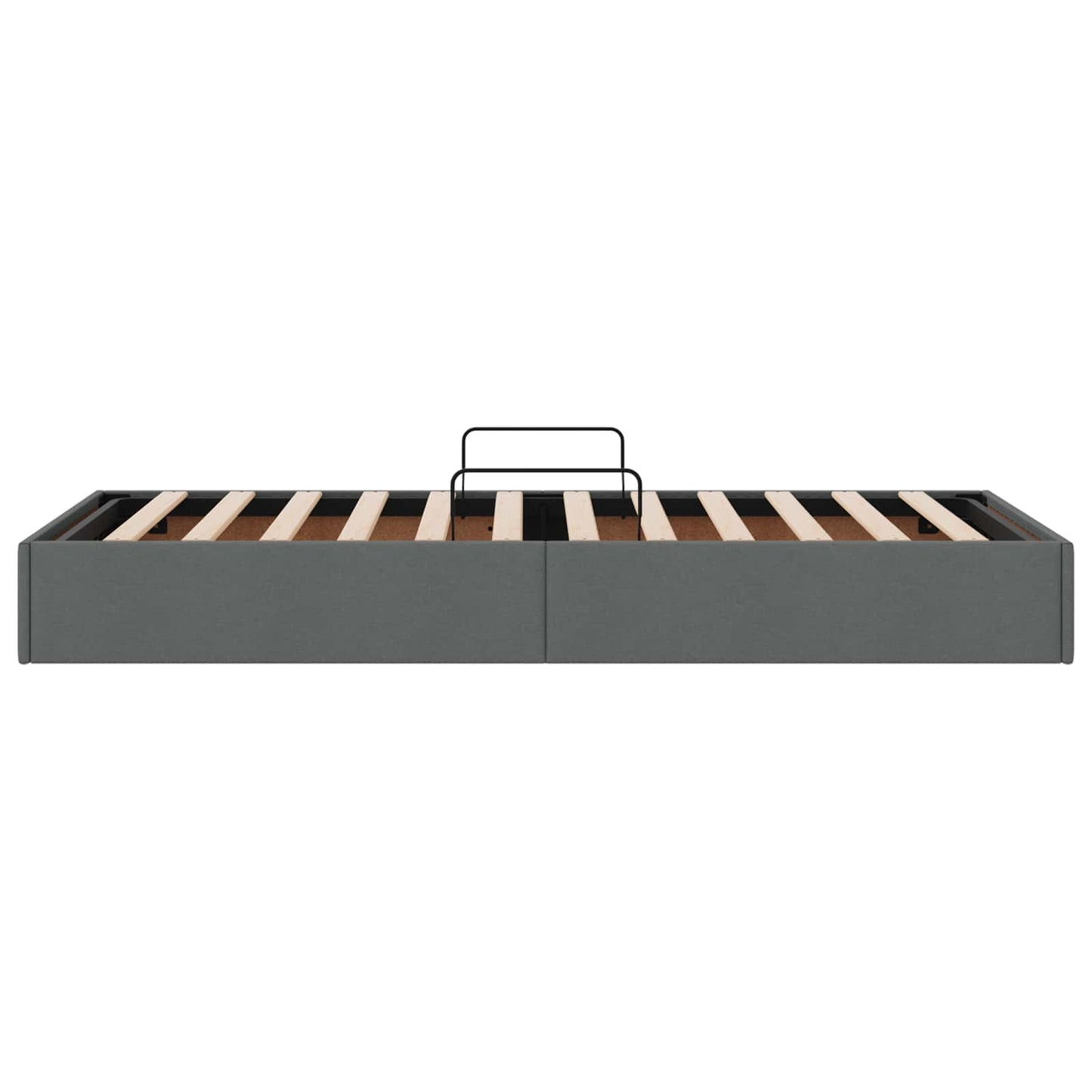 Ottoman Bedframe met opslag Donkergrijs 90 x 190 cm Stof
