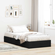 Ottoman bedframe 90x190 cm zwart stof