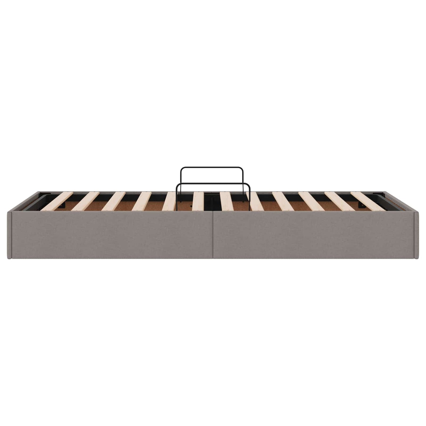 Ottoman Bedframe met opslag Taupe 90 x 190 cm Stof