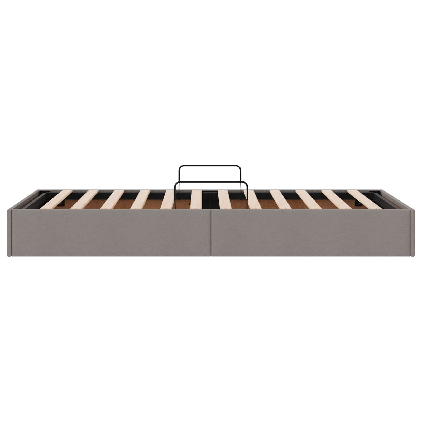 Ottoman Bedframe met opslag Taupe 90 x 190 cm Stof