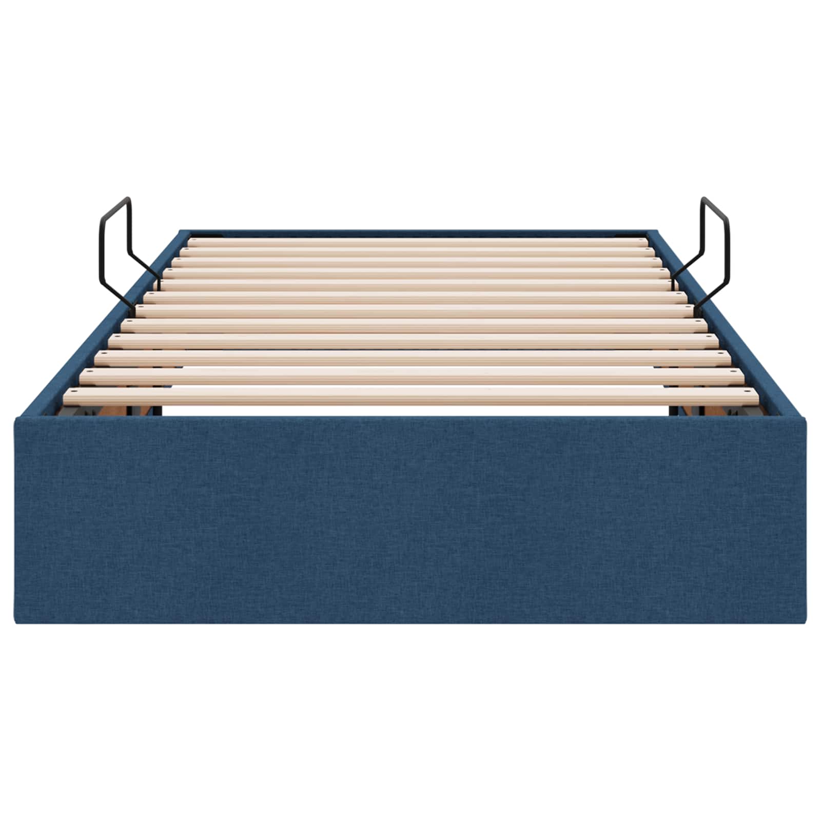 Ottoman Bedframe met opslag Blauw 90 x 190 cm Stof