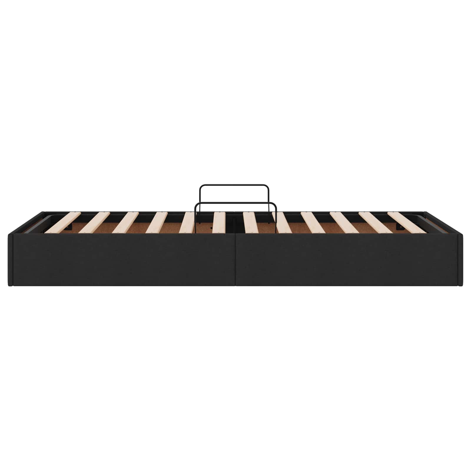 Ottoman Bedframe met opslag Zwart 100 x 200 cm Stof